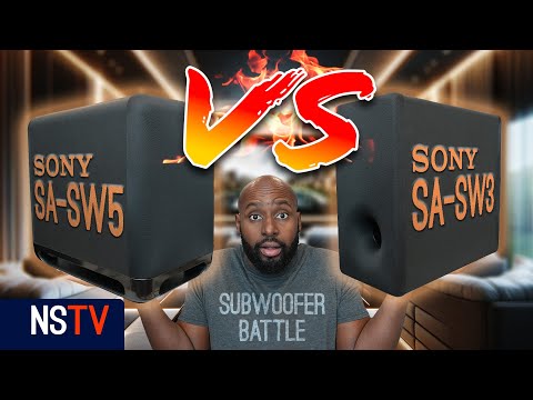 Too Much Bass?: Sony SA-SW3 vs SA-SW5 Subwoofer - YouTube