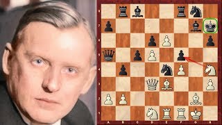 Alexander Alekhine Immortal Game! vs Alan Linnell Fletcher  London 1928 (Chessworld.net)  Amazing