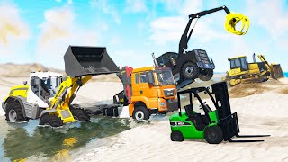 Сonstruction Machines Competition - Beamng drive screenshot 2