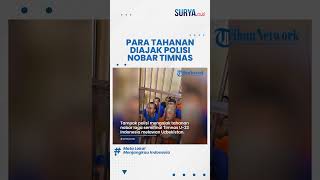 MOMEN HANGAT Polisi Ajak Para Tahanan Nontoton Timnas, Wajah Antusias Dukung Indonesia
