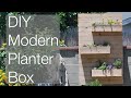 DIY Modern Planter Box | How to Build