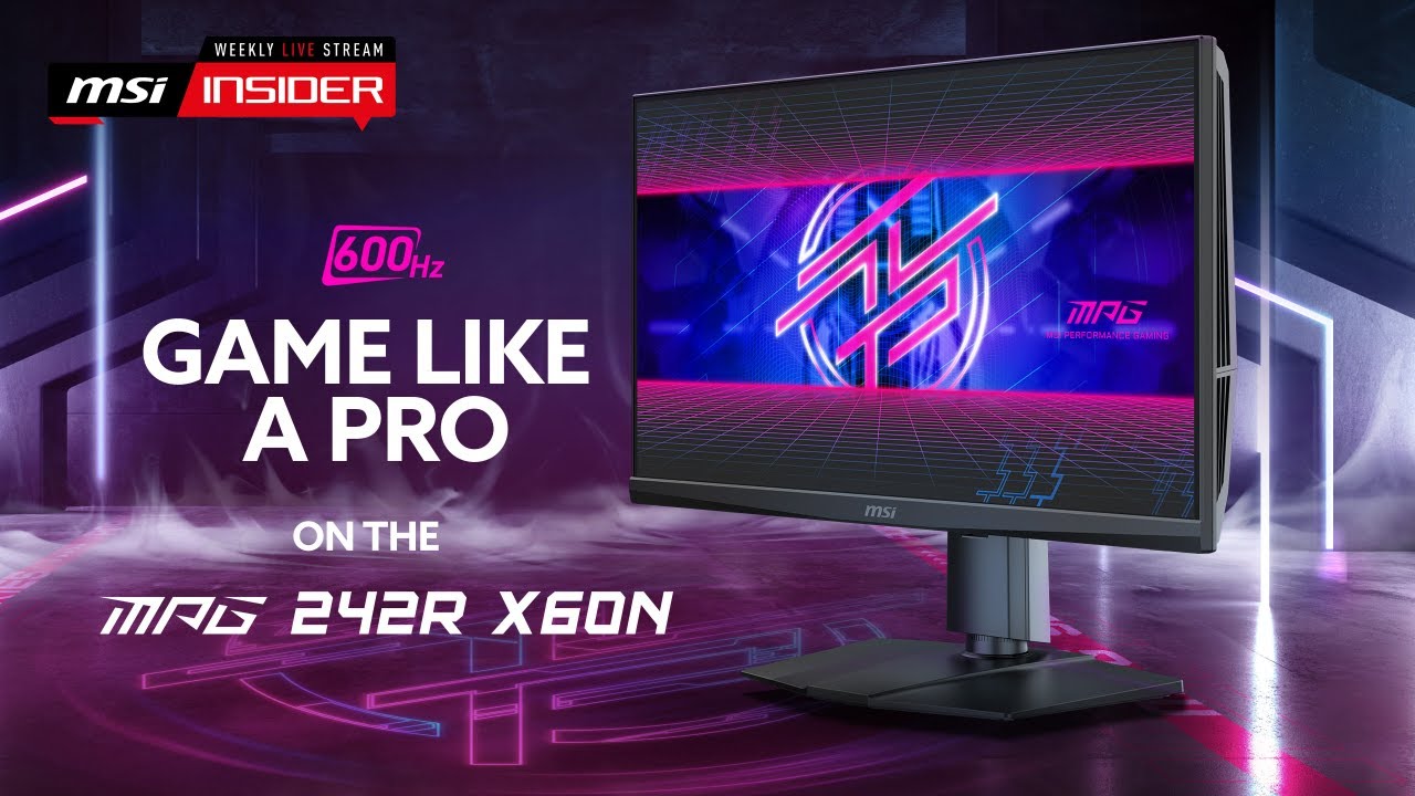 Màn hình Gaming MSI MPG 242R X60N 24.1 inch FHD 600Hz 0.1ms Rapid TN