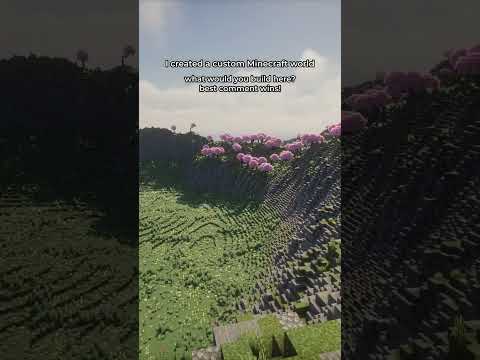 I created a custom minecraft world 🍃
