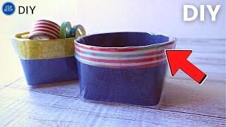 【10分DIY動画】簡単すぎてごめんなさい!縫わずに作るコロンとまあるい小物入れ。【軟質カードケース】【100均DIY】