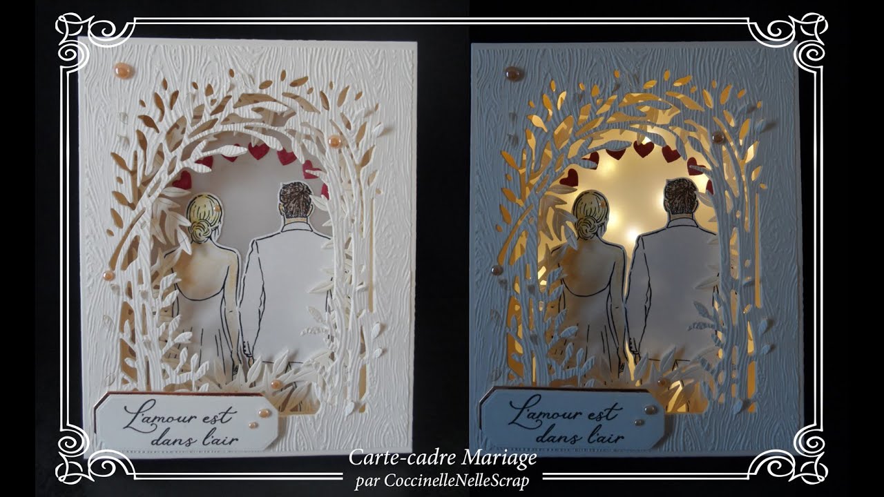 Carte-cadre Chevalet : L'amour est dans l'air