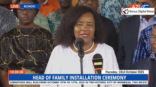 Ida Odinga's remarks ahead of Raila Jr's installation as the head of the Raila Odinga family