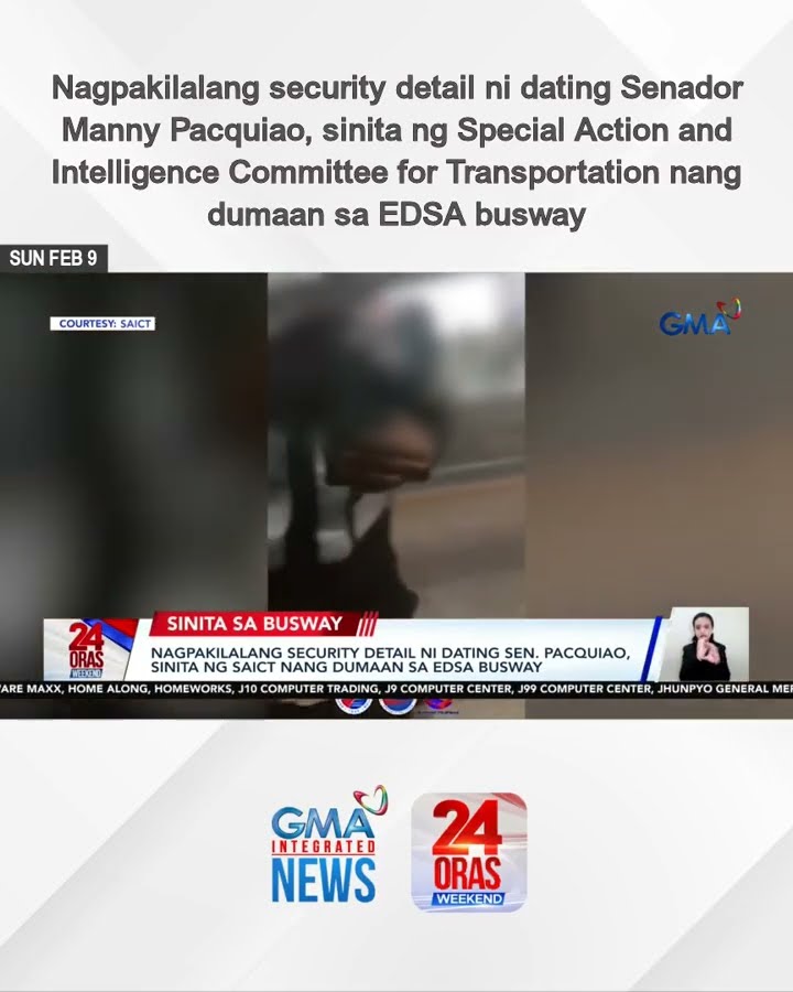 Nagpakilalang security detail ni dating Senador Manny Pacquiao, sinita ng... | 24 Oras Weekend
