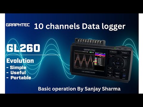 Graphtec GL260 10 channels Data logger - YouTube