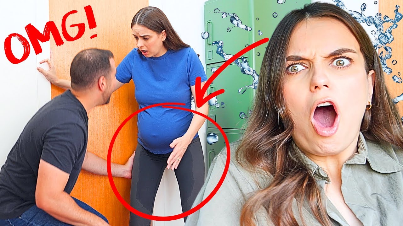 My WATER BROKE PRANK on Husband! EXTREME REACTION!