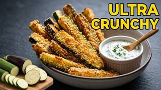Crispy Air Fryer Zucchini and Eggplant Sticks with Garlic-Dill Yogurt Sauce by Tasting Traditions Country — recipe photo