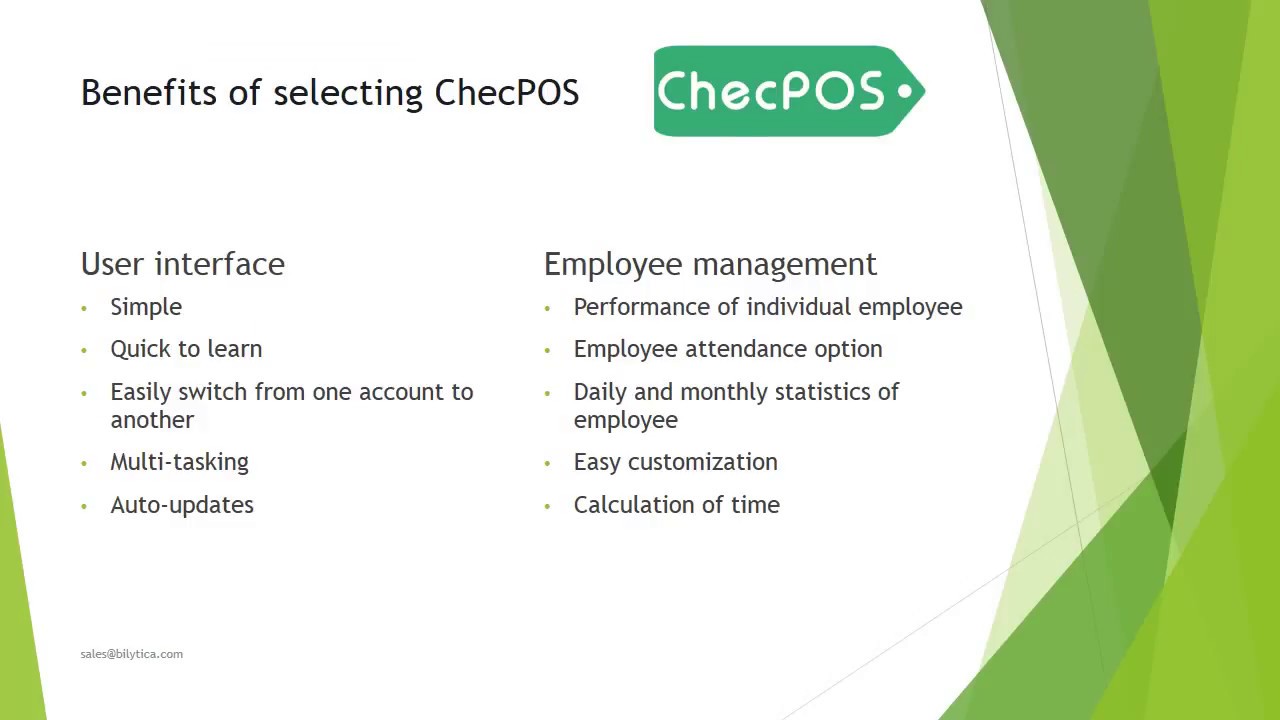 ChecPOS POS Software for Restaurants and Retail Sector
