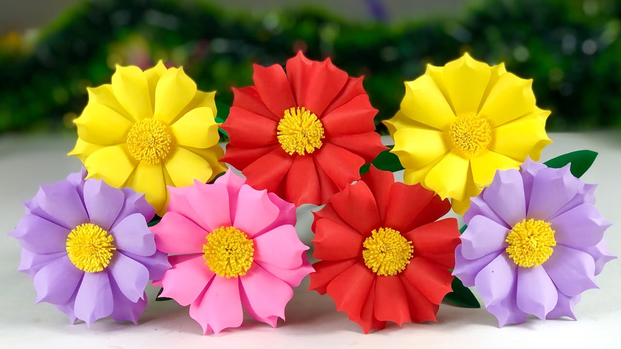 Beautiful Paper Flower Making 🌹💞🌹😊 Paper Flowers Home Decor Paper