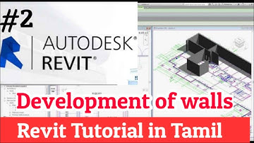 Revit Tutorial #2 | Walls | Development of walls | Revit in tamil #Let