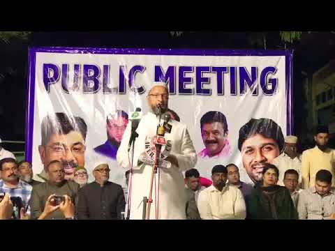 Asaduddin Owaisi live from AhmedNagar, Nampally Constituency. Election 2019 - YouTube