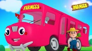 wheels on the bus nursery rhymes for babies kindergarten songs