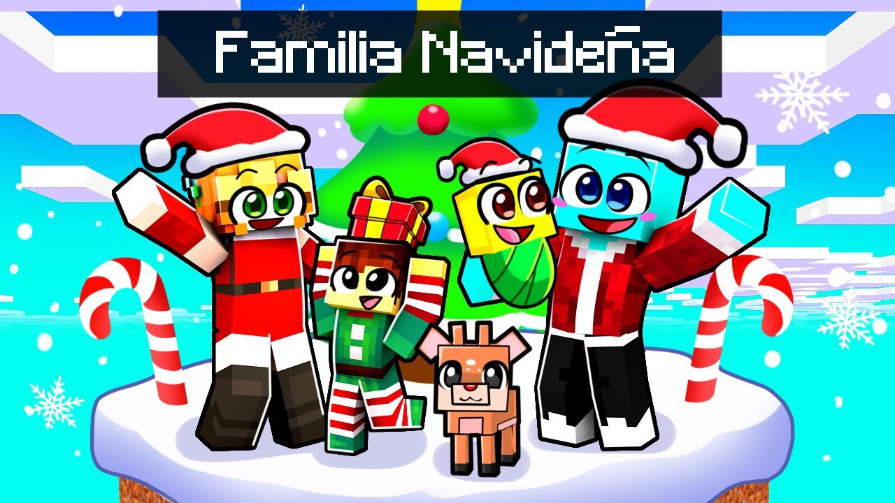 Teniendo Una FAMILIA de NAVIDAD en Minecraft!