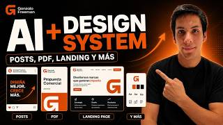 Crea Post, PDF, Landing page y más con AI + Design System