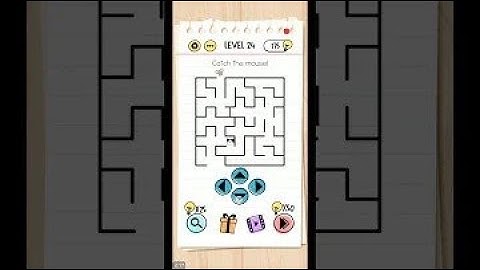 Brain Test Level 24 Answer - Catch the Mouse (Walkthrough)