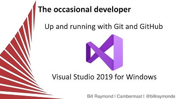Up and Running with GitHub and Visual Studio 2019