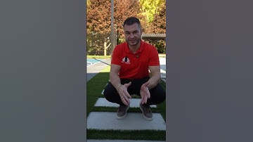 Walkway with Stepping Stones & Artificial Turf | Modern Backyard Design by Action Home Services