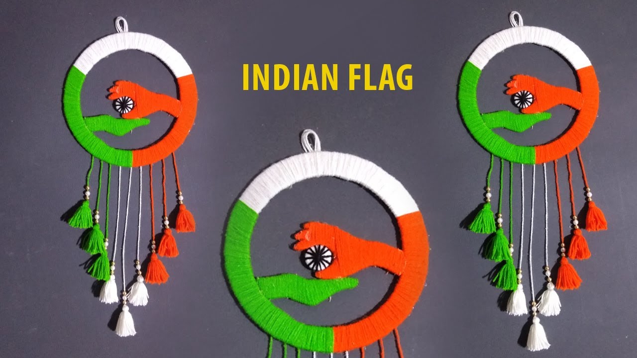 Republic Day Woolen Wall Hanging Craft Ideas Home Decoration Craft