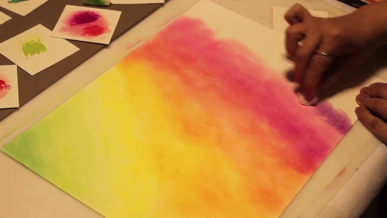 Kid Friendly Flower Artwork with Chalk Pastels YouTube