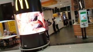 Pixcom Installed 360 degree Curved LED Display in Dubai Airport Concourse 4