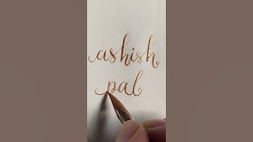 #Shorts | POSTING OLD CALLIGRAPHY NAME request | ASHISH   |#calligraphy