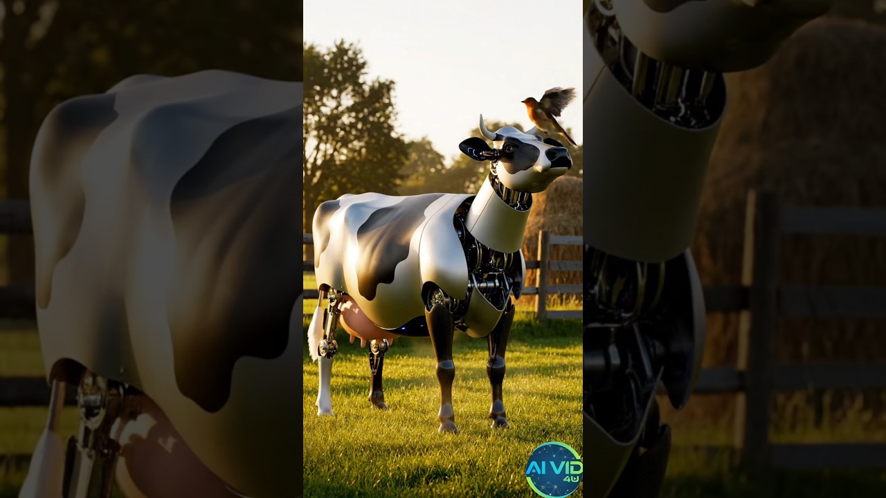 🤖🐄 Robotic Animal in Farm | Calm ASMR