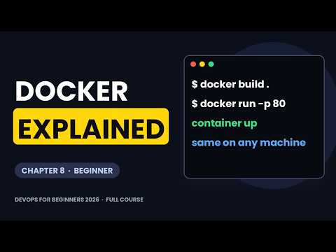 Docker for Beginners: Containers, Images and Dockerfiles Explained (2026) (8/16)