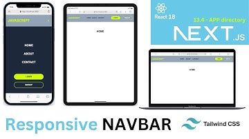 Next JS Responsive Navbar (using tailwind CSS)