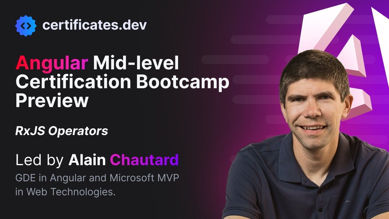 Angular Mid-level Certification | Bootcamp Preview | RxJS operators ...