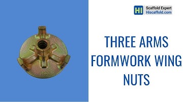 three arms formwork wing nut with tie rod