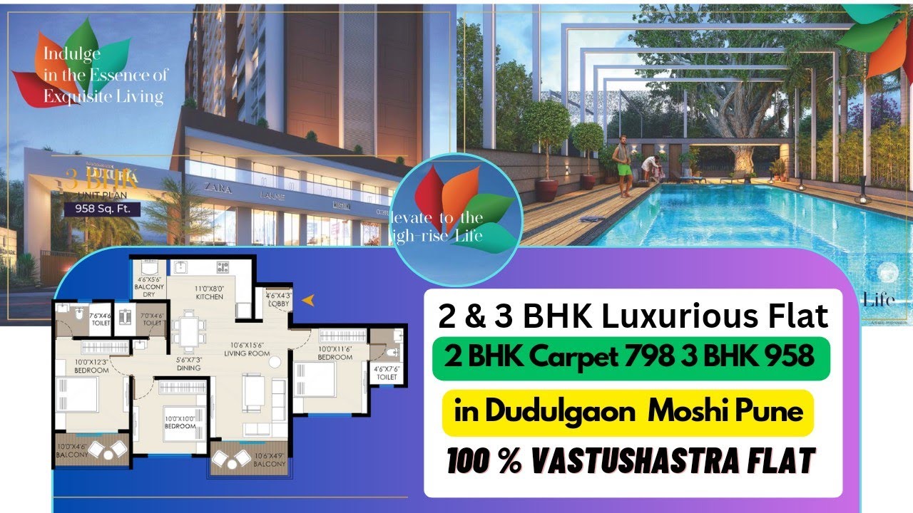 Call 9890 122 755 2&3 BHK FLAT in Dudulgaon Moshi 2 BHK Flat in