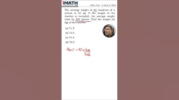 The average weight of 40 students of a school is 52 kg. If the weight of the teacher is included...