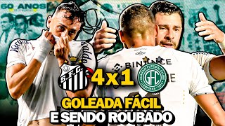 Santos 4x1 Guarani | GOLEADA mesmo sendo ROUBADOS