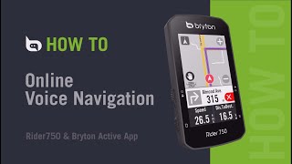Bryton Rider 750 | Online Voice Navigation screenshot 4