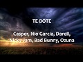 Te Boté Remix - English lyrics - Letra español
