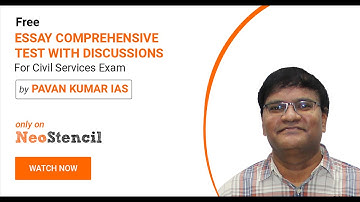 Essay Comprehensive Test Discussion | Demo Video | Pavan Kumar IAS | UPSC Exam | NeoStencil