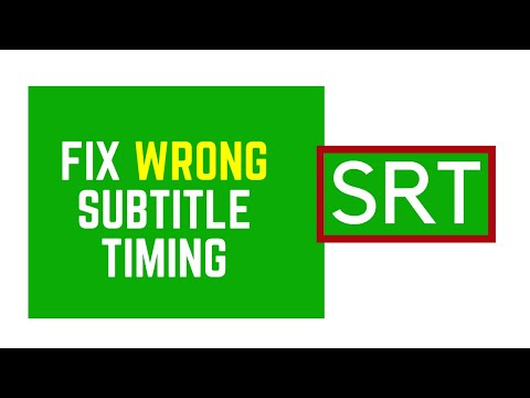 Video: How To Fix Subtitles