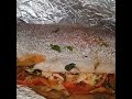 Trucha salmonada con verduras😋#рыба в фальге#