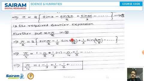 Lecture video _18MAT31_Module2_Fourier Series 1_B Jyothi
