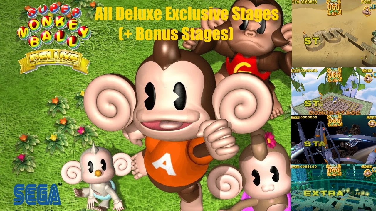 Super Monkey Ball Deluxe All Deluxe Exclusive Stages (+ Bonus Stages