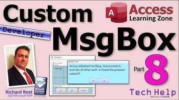 Maak een aangepaste dynamische MsgBox in Microsoft Access met behulp van VBA. Deel 8: Opmaakeigen...