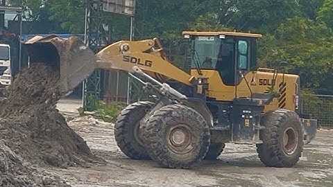 Wheel Loader With Mud Pit Creation Job - Heavy Machinery #excavators #short #truck #heavy #306
