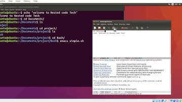 Shell Scripting- Writing and Running a script by using Emacs