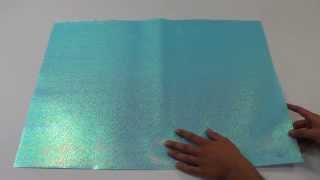 Ice Blue Iridescent Paper
