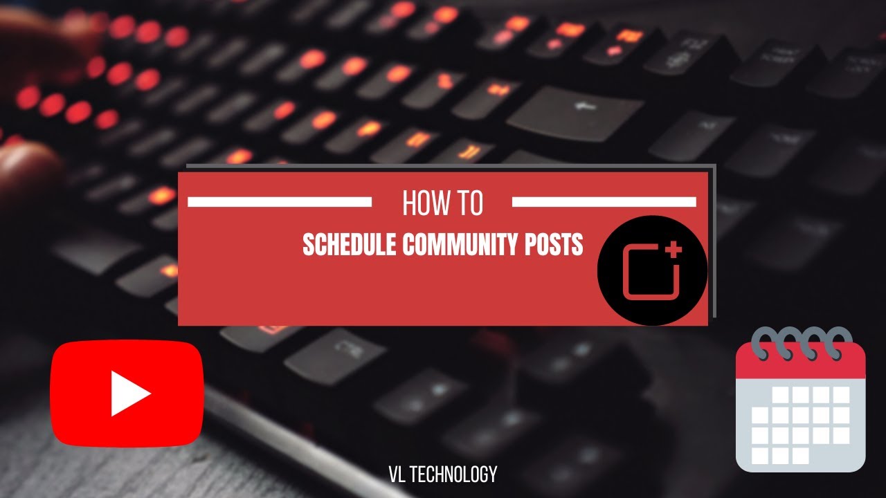 How to schedule community posts on YouTube