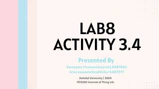 Lab 8 Activity 3.4 : ESP32 as Local Web Server: Servo Motor