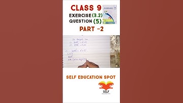 Exercise 3.2 Class 9 Math New book 2025 Question 5 part 2 #mathguide #maths #9classmath #class9